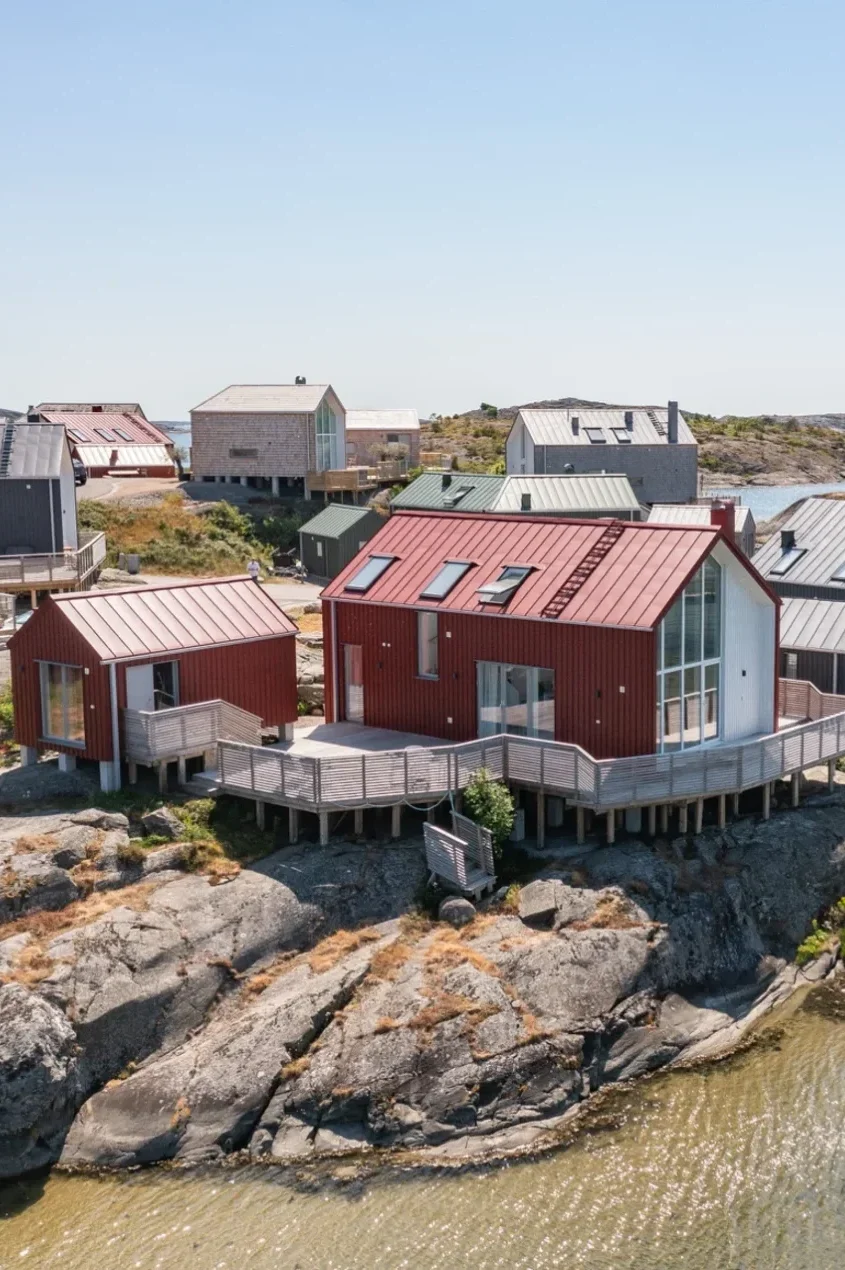Måleriarbeten på Tjörn Stenungsund Orust Målning av utsida hus på Tjörn